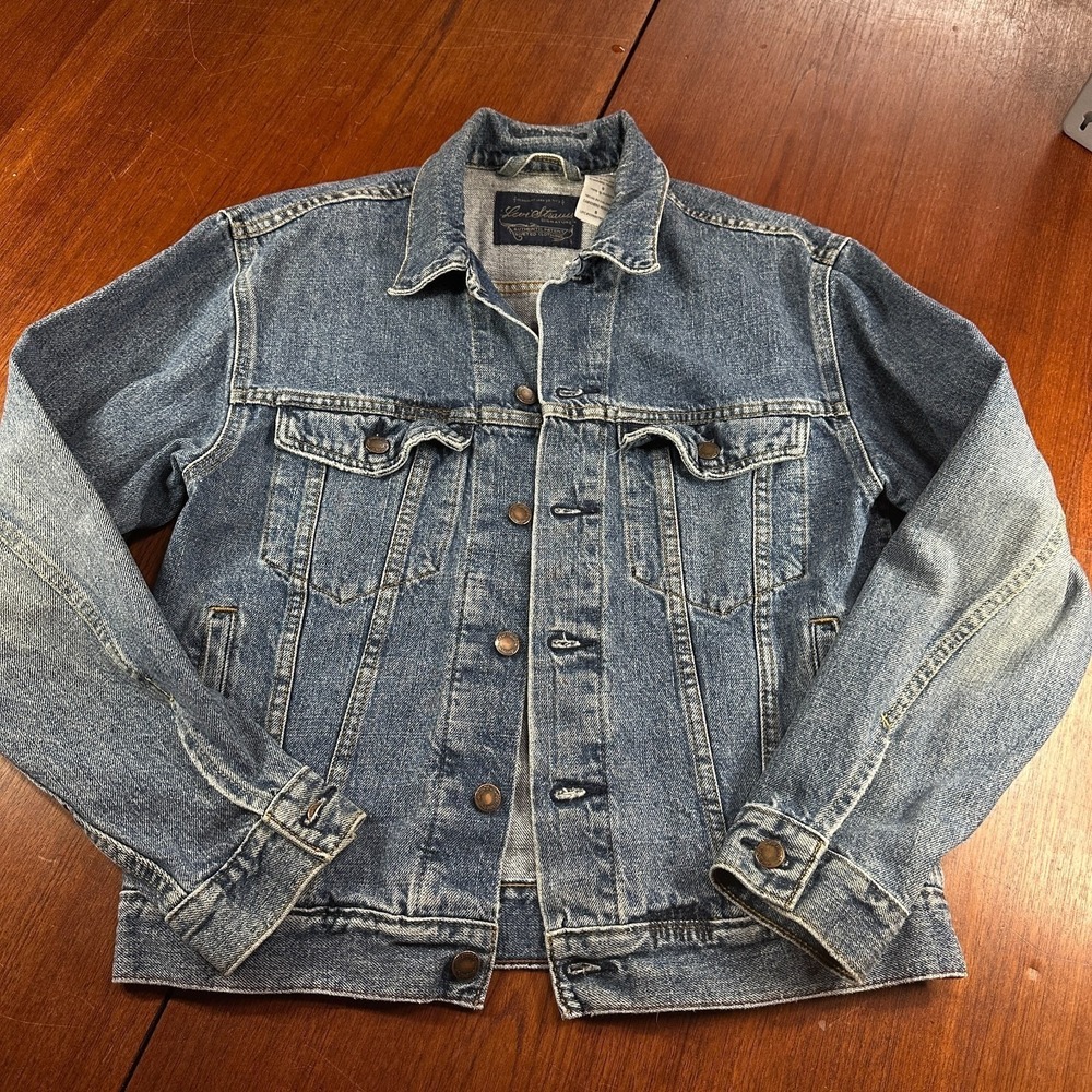 Vintage Levi Strauss Signature Denim Trucker Jacket Sz S Gorpcore Workwear Indie - Picture 2 of 14